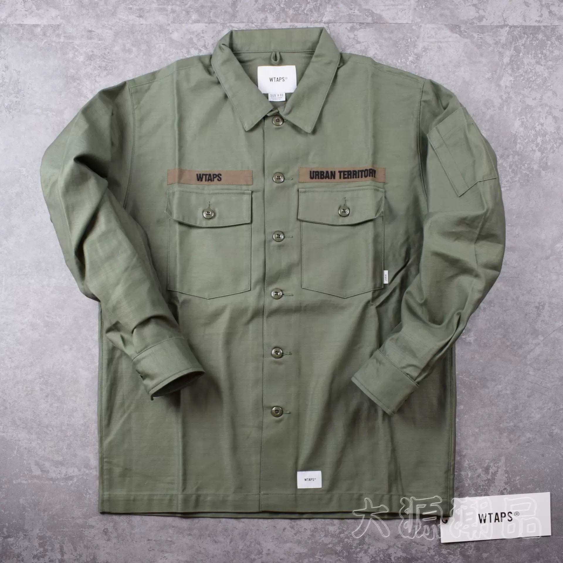 驚きの価格 LS ◇極美品◇20AW◇WTAPS◇BUDS / SATIN COTTON. シャツ