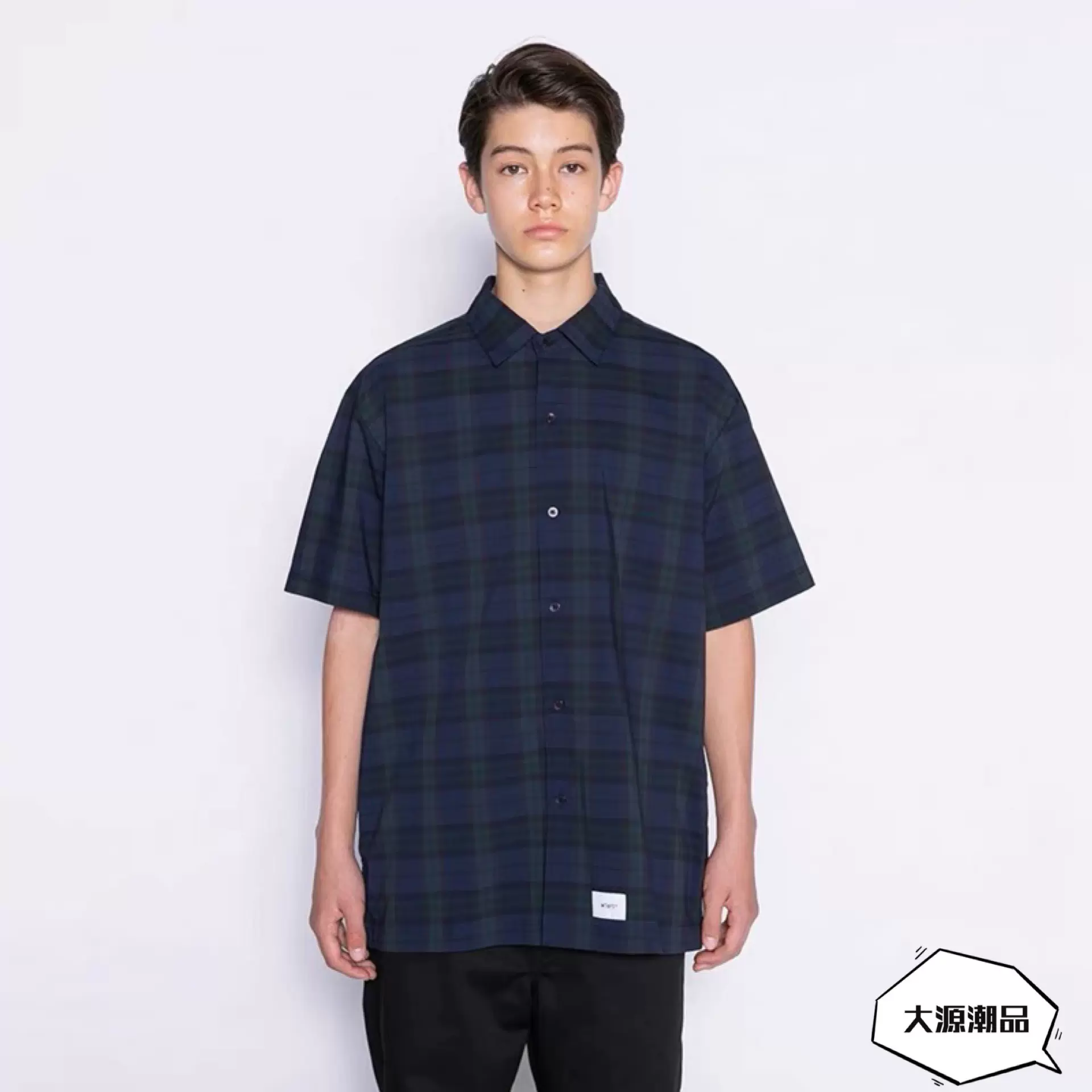 現貨WTAPS UNION 01 SS COPO RIPSTOP COOLMAX 格子短袖襯衫21SS-Taobao