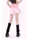 Large size pink dopamine side zipper denim shorts for women in summer sweet and spicy straight loose a-line wide-leg hot pants