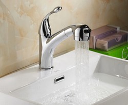 Baby Bathtub Pull-Out Faucet, Children's Bathtub Pool Faucet, Washbasin Mixing Valve, Hot and Cold Thermostatic Retractable