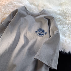 Big Kids' Sportswear Boys' Short-Sleeved T-Shirt 2025 New Summer Pure Cotton Children's Top Boys' Summer Clothing Big Kids' Clothing