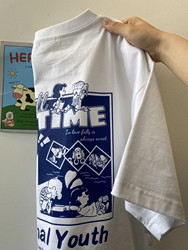 Clearance Sale~ Big Brand Export Surplus, Discontinued Items, American Retro Trendy Brand Short-Sleeve T-Shirts for Men and Women, Cartoon Tops