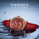 Gemax Gema Master Watch Woman Solid Full Automatic Machine Watch Watch Watch Wine Red Import Mortar
