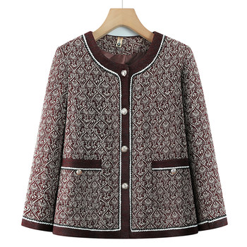 Middle-aged and elderly women's small fragrance spring and autumn coat