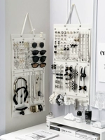 Коробочка для хранения, серьги, ожерелье, складной подвесной органайзер, заколка для волос, ободок, аксессуар, стенд