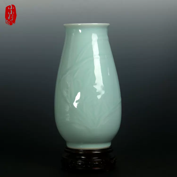 中国陶磁 青磁花瓶 中国美術 中国美術 青花双耳瓶 花卉文 清時代