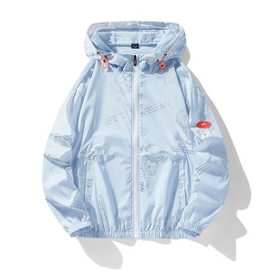 
Summer colorful reflective sun protection clothing for men and women, breathable, colorful, thin, astronaut trend, Korean style handsome jacket