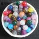 8/10mm Starry Sky Mermaid Ji straight hole round beads Handmade DIY beads loose beads bracelet mobile phone chain beads acrylic