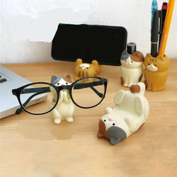 Japanese Groceries Zakka Cat Mobile Phone Tablet iPad Stand Pen Holder Glasses Frame Stationery Office Couple