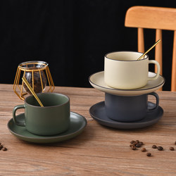 Light Luxury Coffee Cup, Italian Style, Home Use, Retro, Afternoon Luxury, High-End Set, American Style, Exquisite, Japanese Style, Ceramic Cup, Water Cup