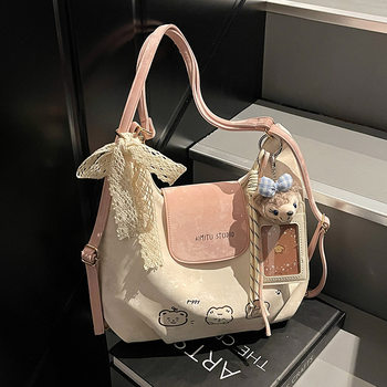 Amy Rabbit Bag Women's 2026 New Korean Style Shoulder Bag Fashion Backpack Daily Commuting Versatile Crossbody Bag