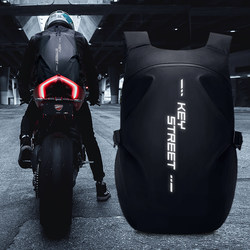 Cycling Backpack, Motorcycle Helmet, School Bag, Full-Face Helmet Backpack, Imitation Racing Motorcycle Rider Bag, Waterproof Storage Bag for Men