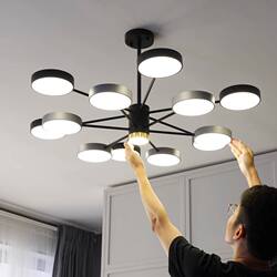 2025 New Model Living Room Chandelier Modern Simple and Elegant Bedroom Dining Room Art Chandelier Living Room Luxury Zhongshan Lighting Fixtures