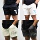 cBoChris Fitness Exercise Training Quick Dry Mesh Shorts Men and Women American Breathable Wound Four-Finish Shorts