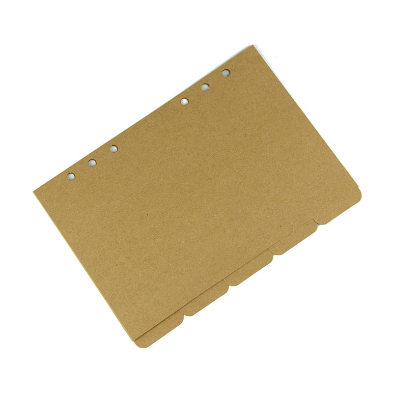 Kaisitei A4 ルーズリーフ紙 - インデックス仕切り、20/26/6/9穴リフィル