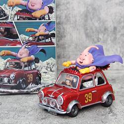 Dragon Ball Classic Motorcycle Series Satan Driving Fat Buu Motorcycle Buu Figure Model Ornament Gift