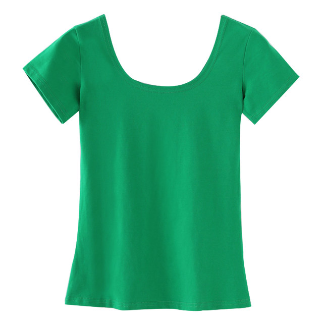 Jiong Yan Uneck white Tshirt women