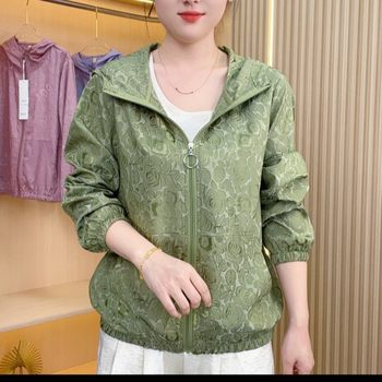 Unregistered trademark middle-aged and elderly summer hooded sun protection clothes