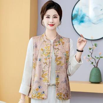 
New Chinese style vest for women in 2025 Spring and Autumn