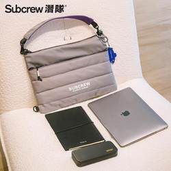 Subcrew Notebook 14inch Computer Bag, High-End, Niche, Anti-Fall, Shockproof, Shoulder Bag, Handbag, Crossbody Bag for Men and Women