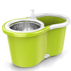 Universal Mop Bucket Sold Separately, Single Bucket, Rotating Mop, Hand-Pressed Automatic Stainless Steel Wringer Basket, Mop Bucket Accessories, Bucket Body