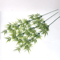 New Model of Simulated Bamboo Leaves, Small Bamboo Branches, Fake Bamboo, Simulated Plastic Green Plants, Fake Leaves, Ancient Style Photography Props and Decorations
