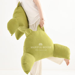 M.Life Cute Ear Design Bedside Large Backrest Pillow for Girls, Sleeping Pillow, Sofa Pillow, Hugging Pillow, Waist Support Cushion Pillow