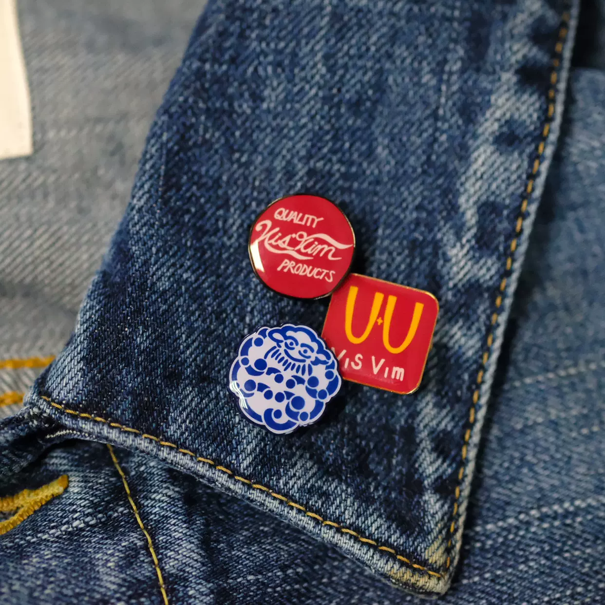 visvim 初代　PIN BADGE upstreamer新品未使用