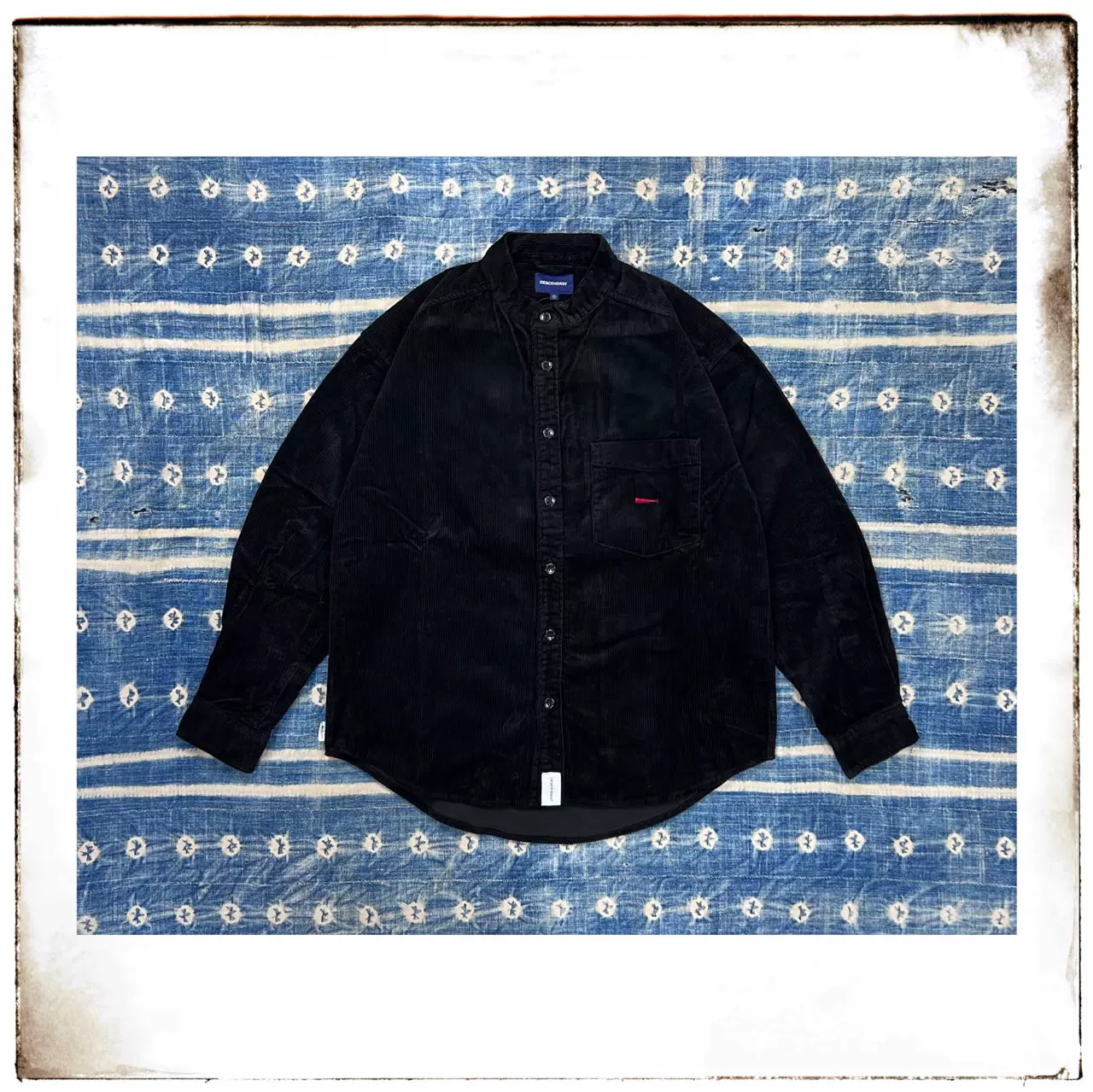 現貨 DESCENDANT 19AW TETTY CORDUROY LS SHIRT 立領 燈芯絨襯衫-Taobao