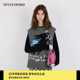 
IIIVIVINIKO2025 winter new artist cooperation series embroidered knitted vest for women M541242624C