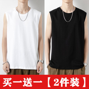 
Vest vest men's summer wear American fitness clothes with a vest and a sports quick-drying sleeveless T-shirt base shirt