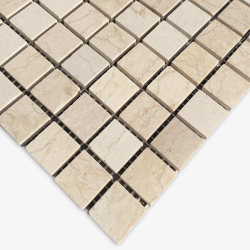 Limestone French Mid-Century Style Golden Beige Marble Mosaic Tiles for Bathroom Flower Bed Washbasin
