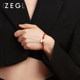 ZENGLIU Designer Year of the Ox Red Rope Bracelet Women's Autumn and Winter Niche Design Zodiac Year Bracelet Temperament Accessories