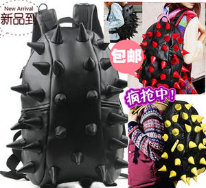 2016 spring new fashion bag backpack men and women primary and secondary school students backpack hedgehog bag tattoos bag