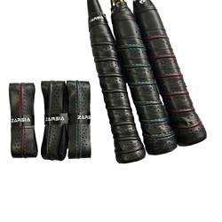  Zarsia Pu Handle Wrap Leather for Badminton Rackets, Inner Handle Leather Base Glue, Squash Racket Wrapping Tape