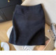 Thin shiny sequin wool skirt for women in autumn and winter large size high waist slim A-line hip skirt slit straight middle skirt