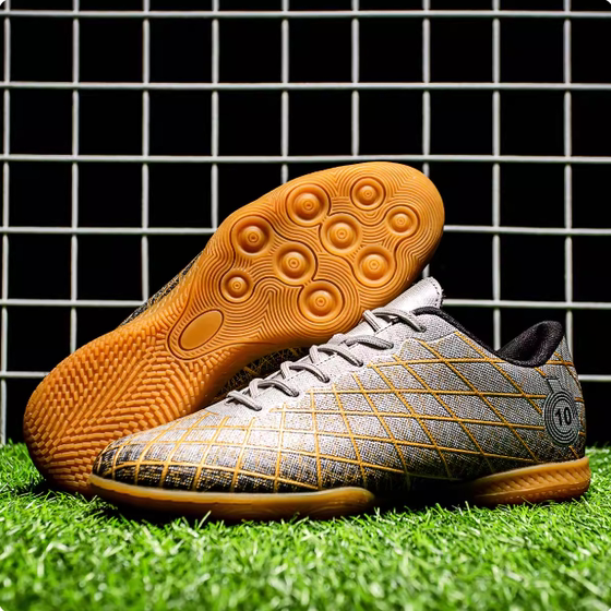 
Youth football shoes beef tendon sole hard ground flat sole indoor five-some children's training shoes large size urban functional shoes