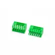 Khối thiết bị đầu cuối PCB loại lò xo không vít 2EDGKD-2.5 thiết bị đầu cuối nhỏ màu xanh lá cây chân thẳng chân cong