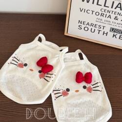 Pet Cat Clothing Summer Sun Protection Thin Breathable Kitt Tank Top for Tabby Cats, Devon Cats, and Gold Gradient Cats