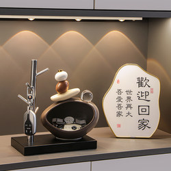 Stone Fortune Key Storage Entryway Ornament, Living Room Wine Cabinet, Tv Cabinet, Home Decoration, Housewarming Gift