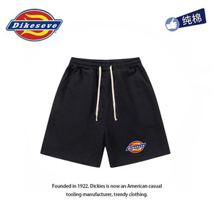 
Dike Dix authentic shorts for summer men and women basic style breathable heavyweight niche pure cotton casual American style