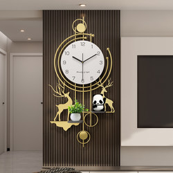 Clocks, Living Room Wall Clocks, 2025 New Model, High-End, Simple and Elegant Wall-Mounted Clocks, Grille Decoration, Silent Home Clocks