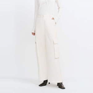 [The same model of the mall] HPLY Hebi 2024 winter new female loose high -waisted straight straight workpack down pants
