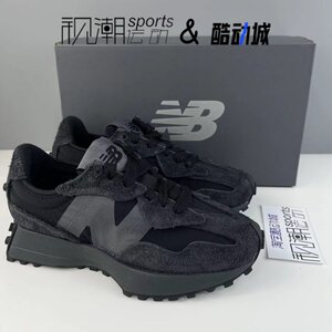 
New Balance NB 327 Series Black Men's and Women's Versatile Breathable Sports and Leisure Running Shoes U327WCD