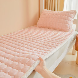 Winter Student Dormitory Single Mattress Soft Cushion Thickened Milk Coral Velvet Mattress Foldable Mattress Pad