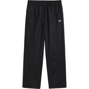 Peacebird men's fashion casual pants straight texture sports sweatpants retro drooping black men's trousers trendy