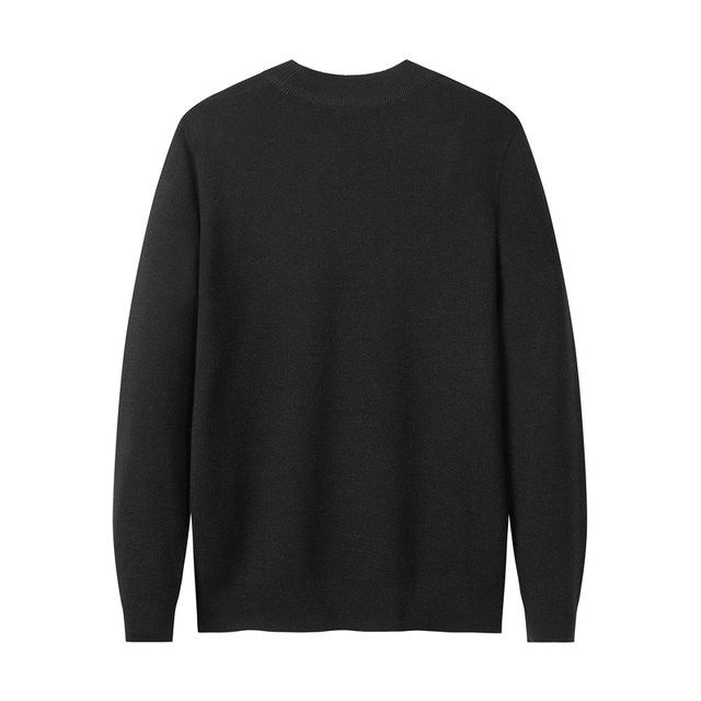 PEACEBIRD men's casual sweater sweater with knitted sweater round neck ...