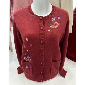 
Mother's cardigan sweater knitted jacket middle-aged and elderly women's clothing