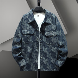 Chen Xuan jacquard denim jacket fashionable