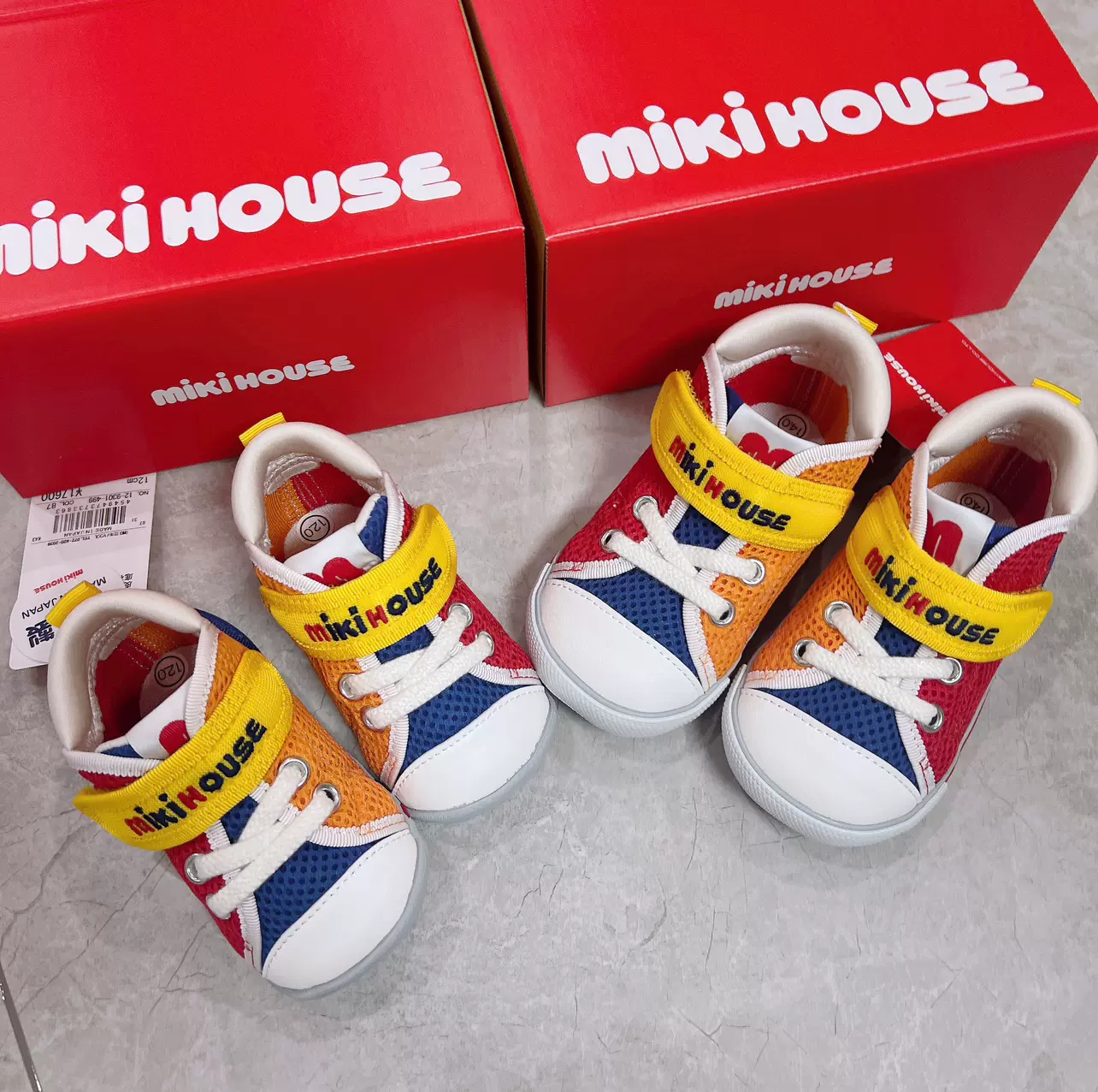 MIKI HOUSE　ミキハウス　スニーカー MIKI HOUSE スニーカー ロゴセカンドベビーシューズ キッズ 子供